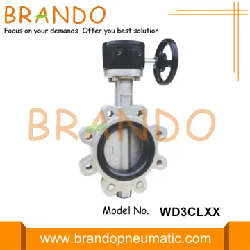 Wheel Worm Gear Lug Stainless Steel Butterfly Valve