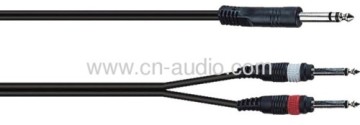 Podwójny 1/4" mężczyzna do 1/4" mężczyzna Audio &amp; video Kable Yc009