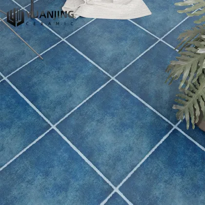 American Vintage Exquisite Elegant 400x400mm Anti-Slip Ceramic Tiles for Garden, Courtyard, and Kitchen