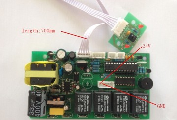 Output 24VDC Fireplace Remote Controller and PCBA