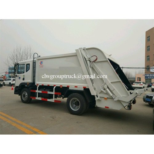 Dongfeng 6 wheels compactam entrega carregando caminhão de lixo