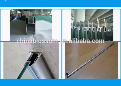 bathroom flexible straight glass shower door