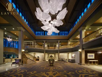 Luxury flower designer crystal chandelier