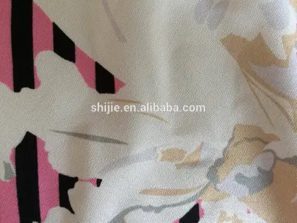75D Polyester silky Crepe de chine/80GSm polyester crepe de chine /polyester CDC fabric