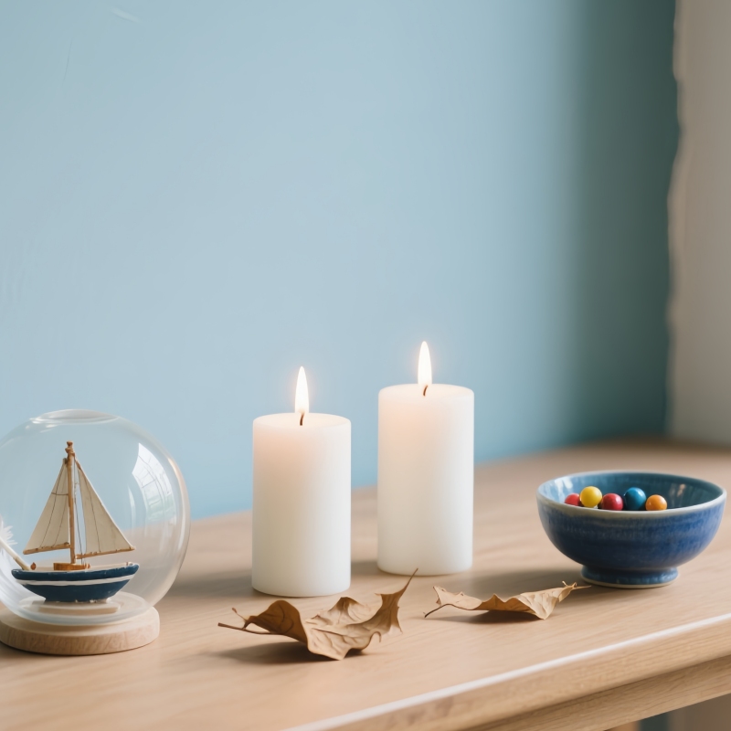 2025 new Christmas candle white pillar candle