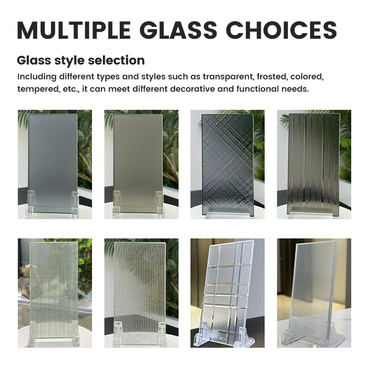 Tempered Glass Aluminum Alloy Casement Door Customizable