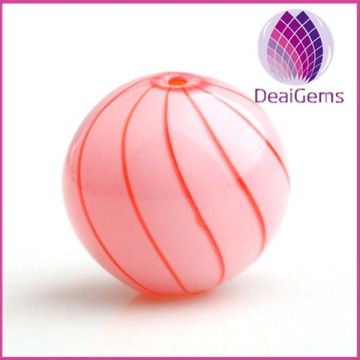 Wholesale 20mm round hollow glass beads