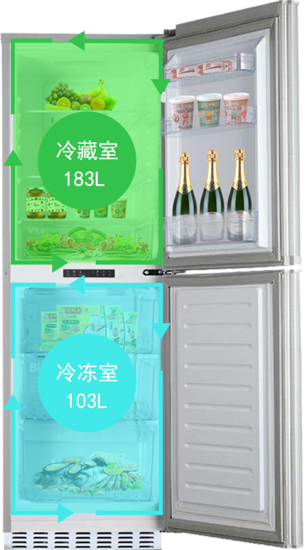 Built in refrigerator 286/10.1