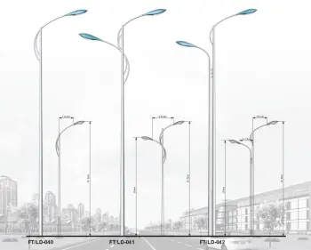 14 Meters outdoor Metal Lamp Post Lights