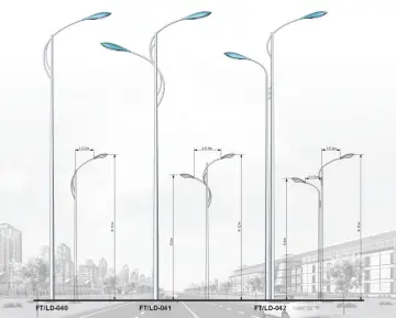 Galvanized 6m Outdoor Light Pole