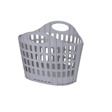 Foldable Wall Hanging Storage Basket for Home Laundry - Polyester and Plastic PP