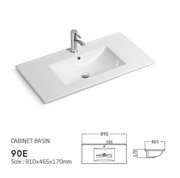 90cm Long Counter Basin Wooden Cabinet for Australia - 90E