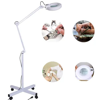 Professional Standing Floor LED Magnifying Lamp 5X Cosmetic Beauty Lamp