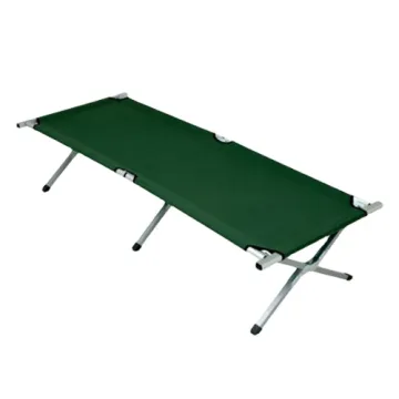 Hangrui Foldable Single Metal Camping Bed for Outdoor Use