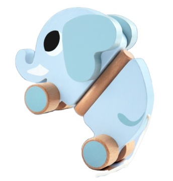 TOACCHIO ELEPHANTE DI LEGNO: un'auto educativa e divertente per i bambini