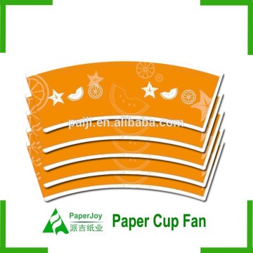 Custom printed kid paper cup fan