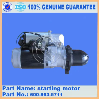 Komatsu SAA6D114 starting motor 600-863-5911 Nikko brand