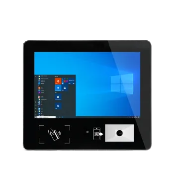 windows inch touch pos terminal with barcode scanner