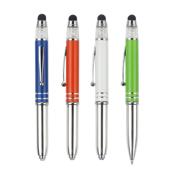 Multi-function pen with crystal