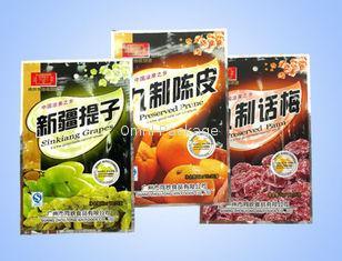 Promotional Plastic Food / Snack Packaging Bags with Three