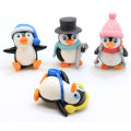 Cabujón de resina con forma de pingüino de alta calidad, abalorios en 3D para decoración de juguetes DIY, cuentas para niños, artesanía hecha a mano