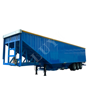 Factory Supply 3 Axle High Capacity 80Ton-100Ton Cereal Carrier Grain Transporter Trailer