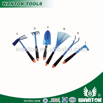 5PCS carbon steel garden tool set with plastic handle