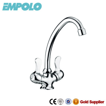 Deck mounted kitchen faucet,two zinc handles kitchen faucet KM540
