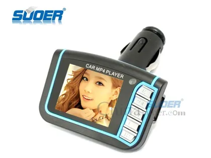 Suoer Car Audio MP4 Player with USB/SD/Remote Control Car Cigarette Lighter Audio Player