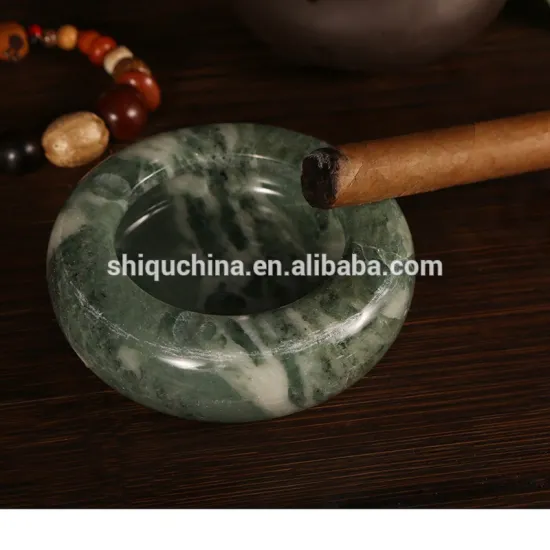 Customize stone Manufacturer green stone ashtray