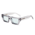 Narrow Rectangle Acetate Sunglasses