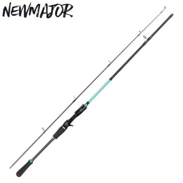 NEWMAJOR Carbon Throw Fishing Rods 1.6m to 2.4m - Slow Action for Bass, Carp, and Sea Fishing