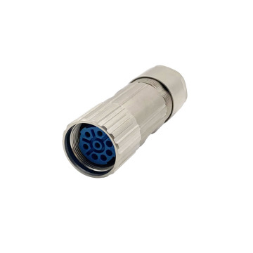 M23 weiblicher Straight Connector 8Pin Field-Wirable