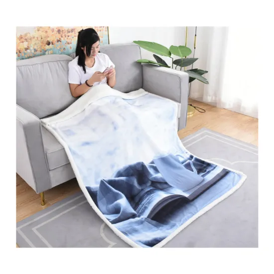 Hot Sale High Quality 100%Polyester Coral Fleece Sherpa Throw Blanket For In The Winter To Keep Warm