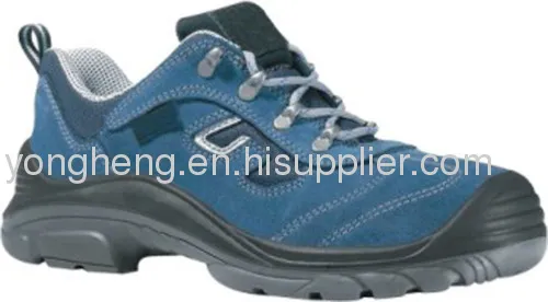 Blue Leather Caterpillar Safety Boots 