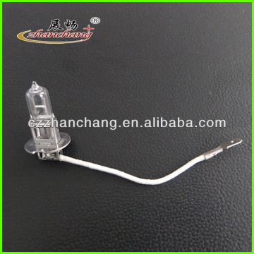 Car halogen bulb with Clear quartz glass Automotive bulb H3