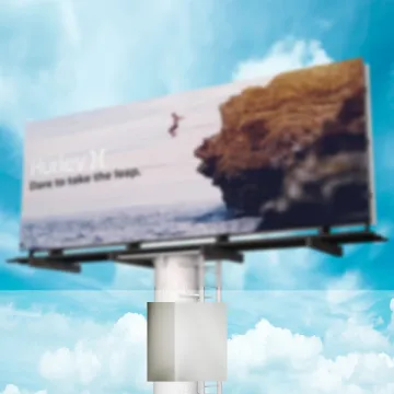Sustainable lightweight flex banner frontlit for advertising