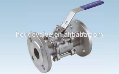 China Factory Screw End CF8 3PC Butt Weld Ball Valve Flanged 3-pc ball valves priceAPI6D & ISO9001