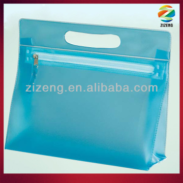 pvc cosmetic bag clear pvc plastic bag with zipper and handle