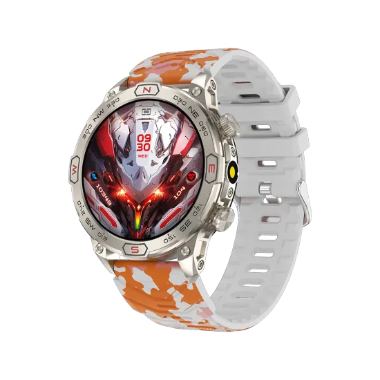 New Model Smart Watch KC86: 1.43" Altitude Pressure Compass Smartwatches with 1ATM Waterproof Functionality for Android and iOS Devices