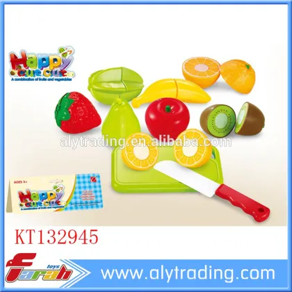 Modern kitchen toy wooden fruit cutting toys