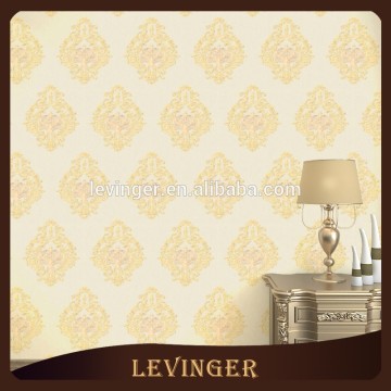 Levinger China 3D Free Sample Vinyl Damask Wallpaper For Home Decoration