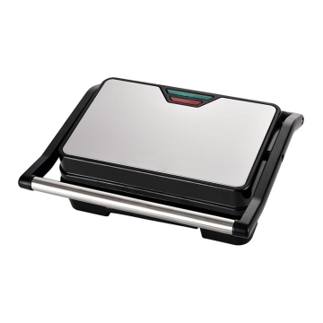 850W Electric Non-Stick Grill with Removable Oil Tray - Sandwich & Panini Maker