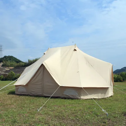 6x4m Luxury Glamping Emperor Bell Tent with Three Doors