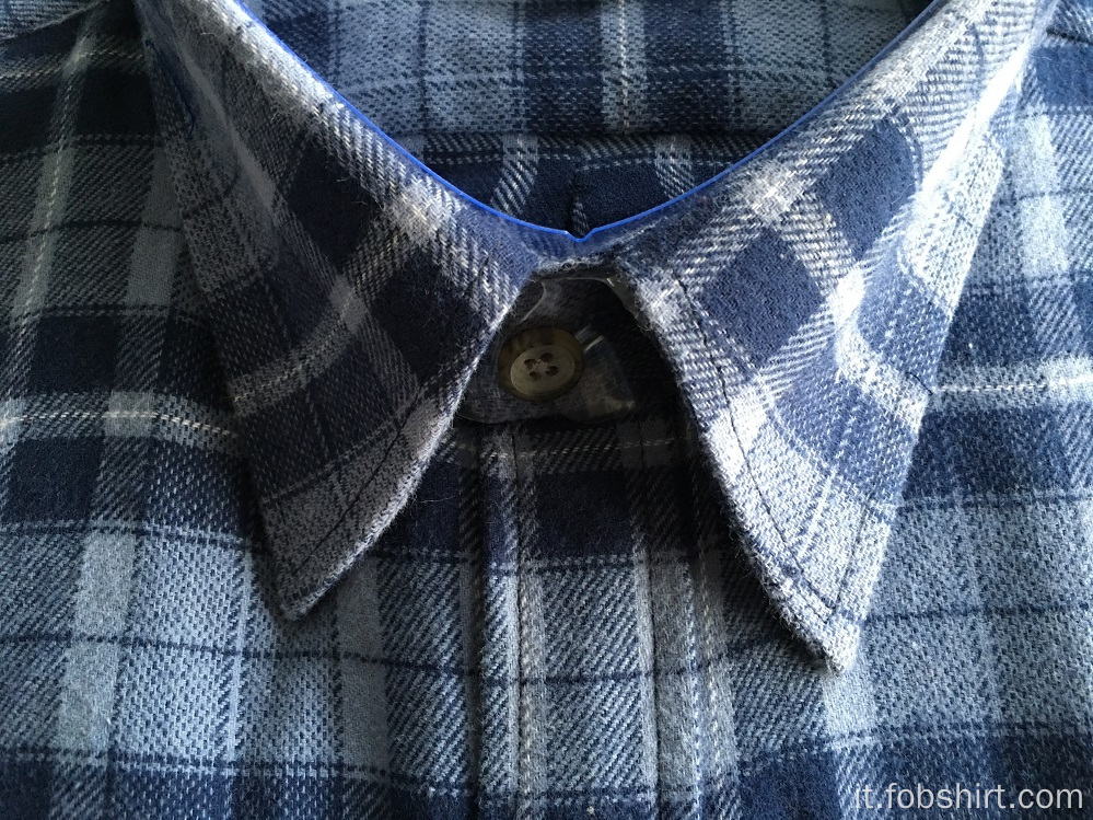 Camicia da lavoro in tessuto di flanella