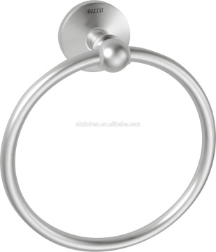 elegant design wall fitting bathroom aluminum round towel ring