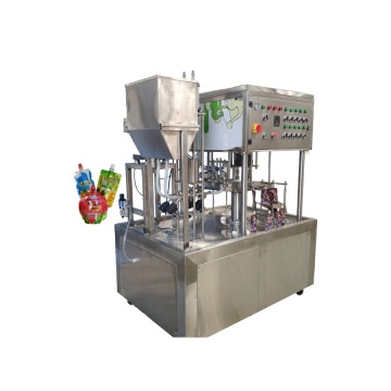 Stand Up Bag Fill and Capping Machine for Liquid Juice Spout Pouches