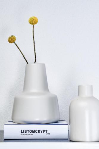 White Classic Ceramic Vase