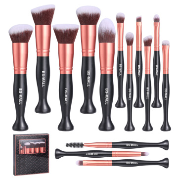 BS-MALL 16Pcs Hot Synthetic Hair Makeup Brushes Set with Custom Logo