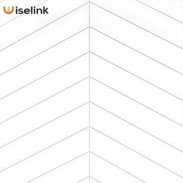 4 × 15 &#39;&#39; Chevron Cultucted Marble Marble Wall Swand